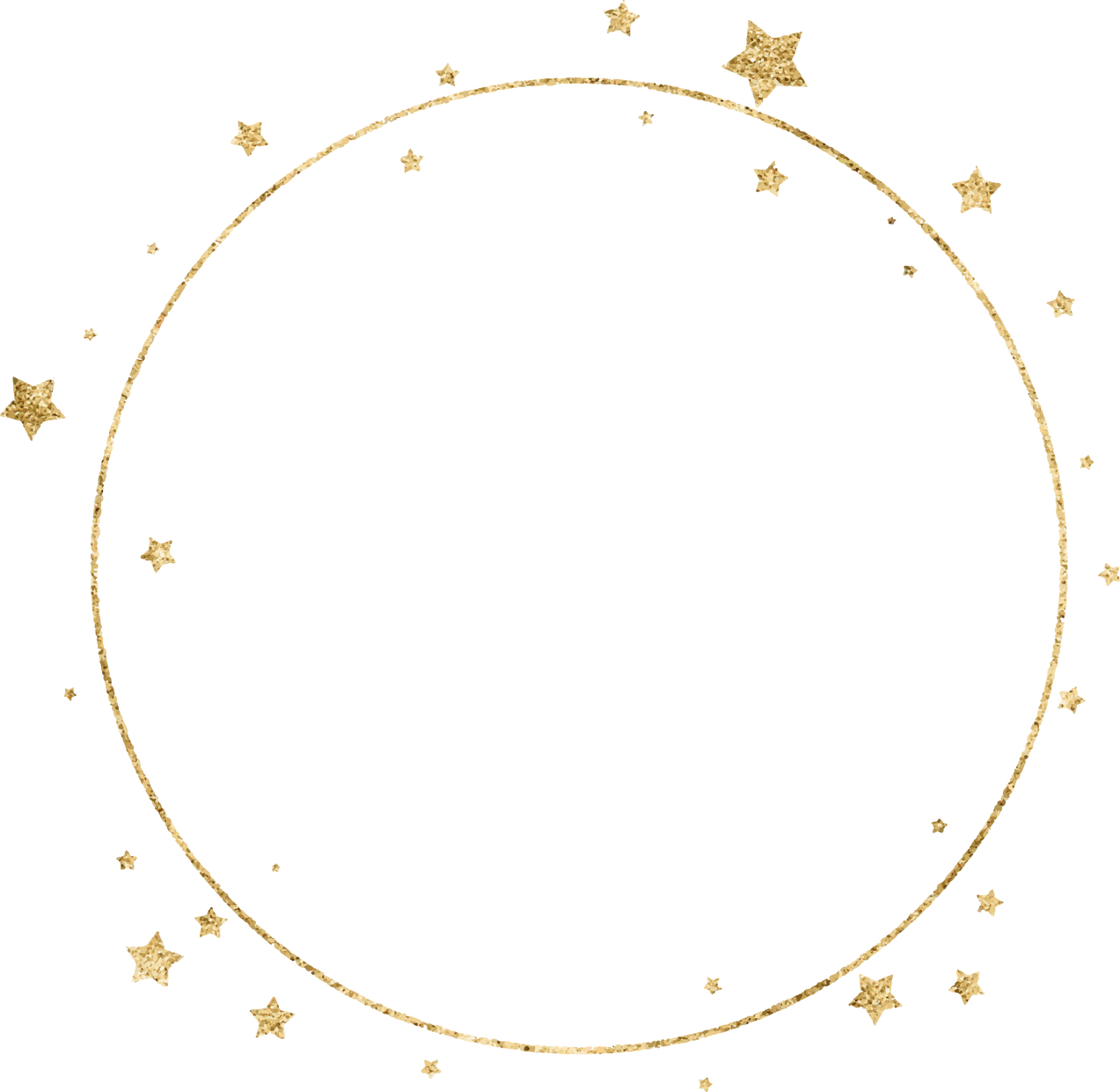 Gold Stars Frame
